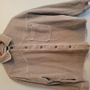 Zara Olive Corduroy Shirt